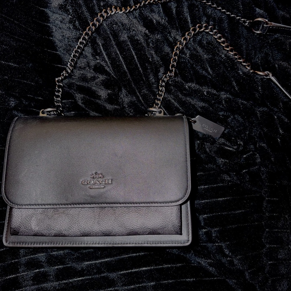 Coach Black Signature Klare Crossbody Bag